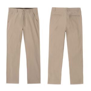Chaps Boy's Approved Uniform Tan Flat Front Khaki Chino Pants Size 10Husky
